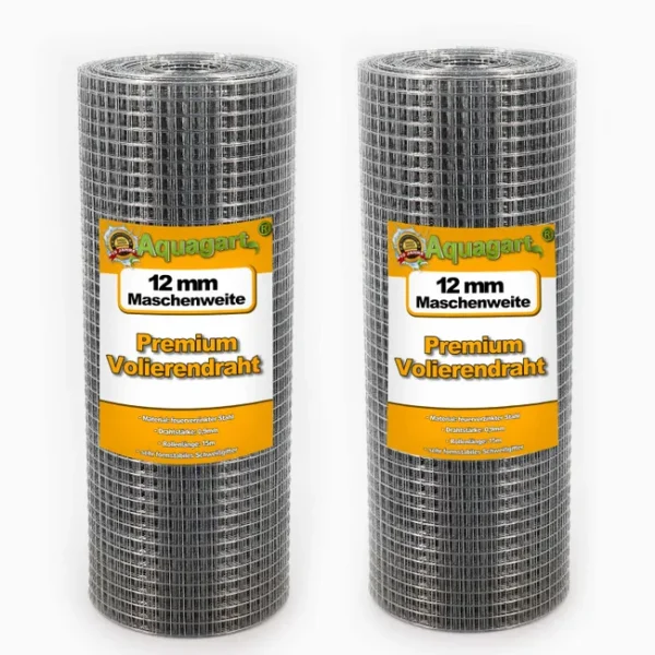 Siatka wolierowa 150 m x 0,5 m, siatka metalowa, siatka zgrzewana, ogrodzenie z drutu, ocynkowane ogniowo