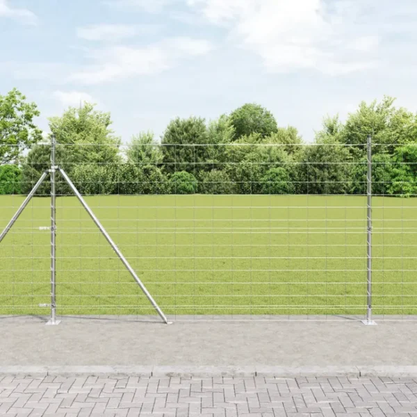 Słupek ogrodzeniowy. Galwanizowany 50 x 1,4 m Stal vidaXL